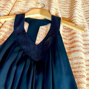 Alice + Olivia Black Sequin embellished Top